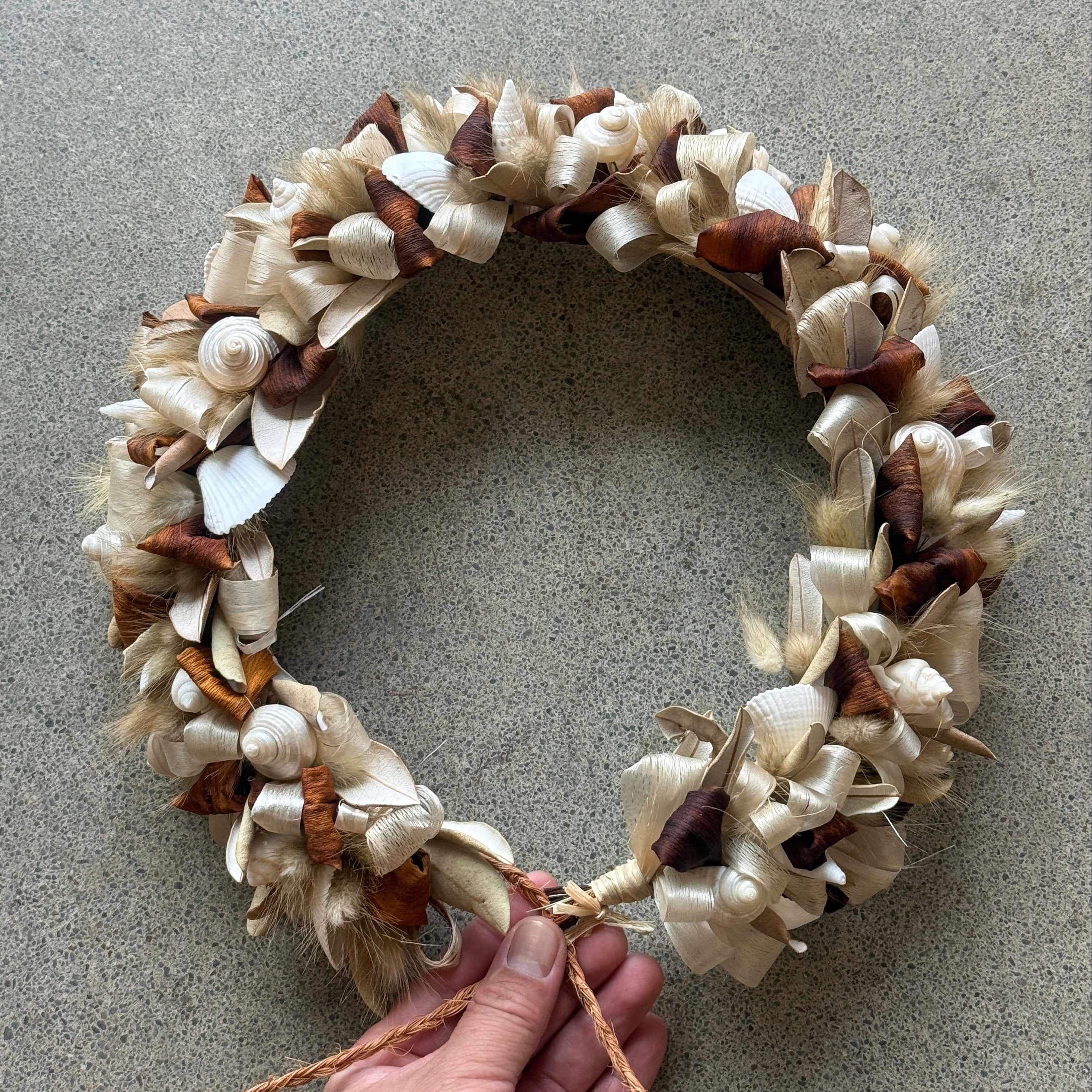 Dried Lei Po'o with Shells