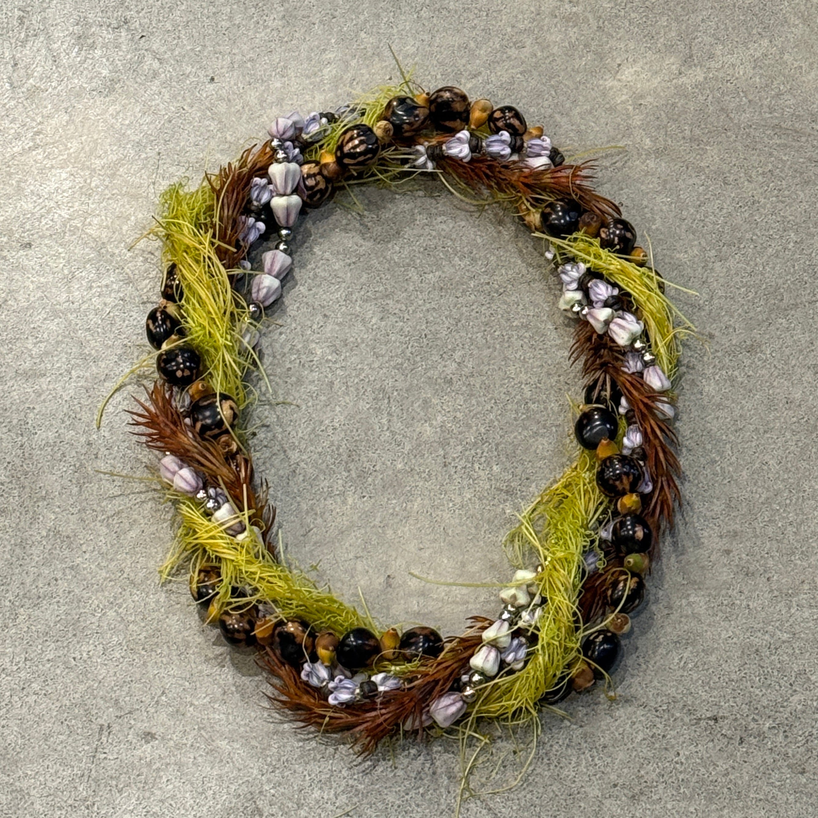 5 Strand Twist (green/brown)
