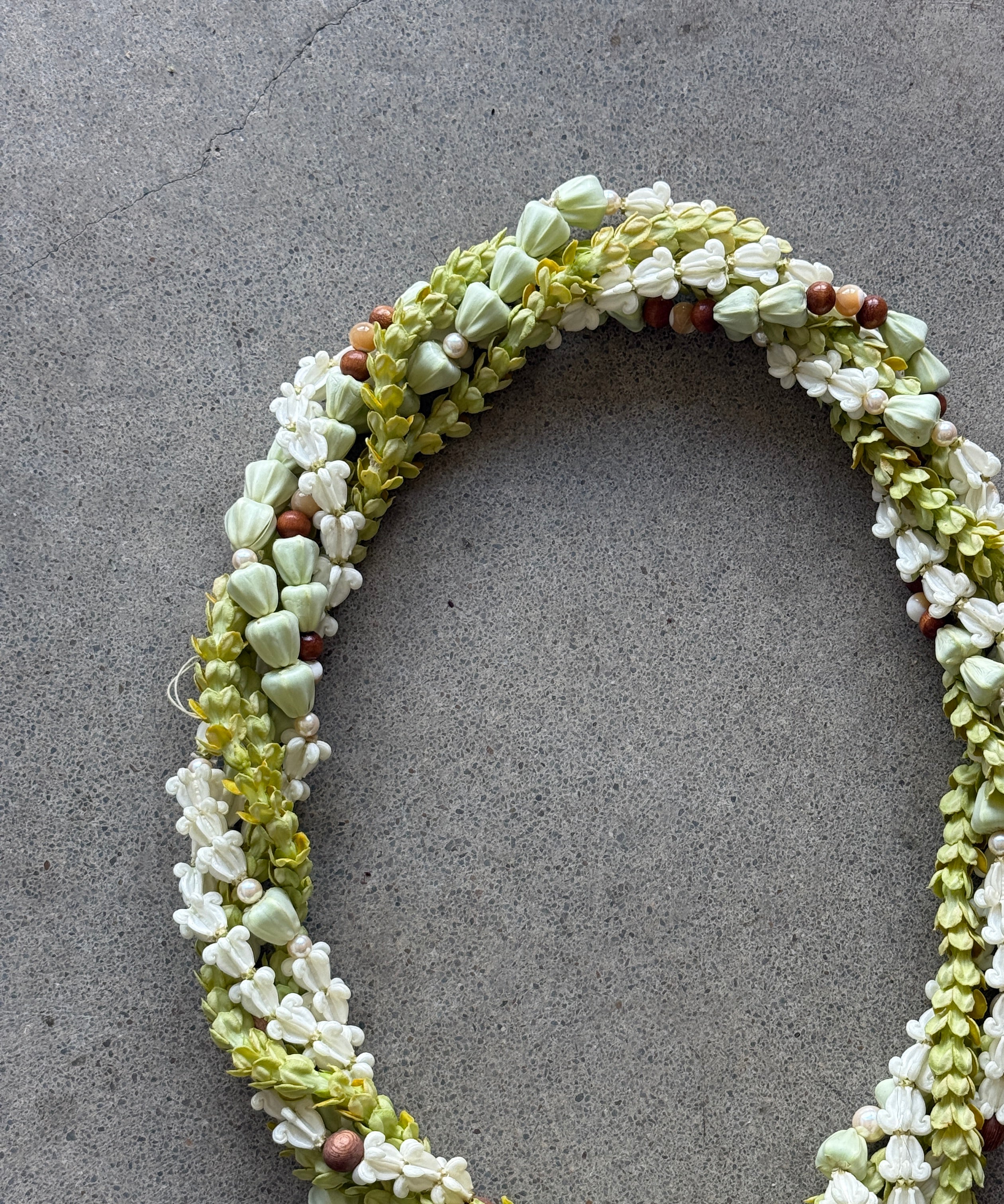 4 Strand Twist (white/green)