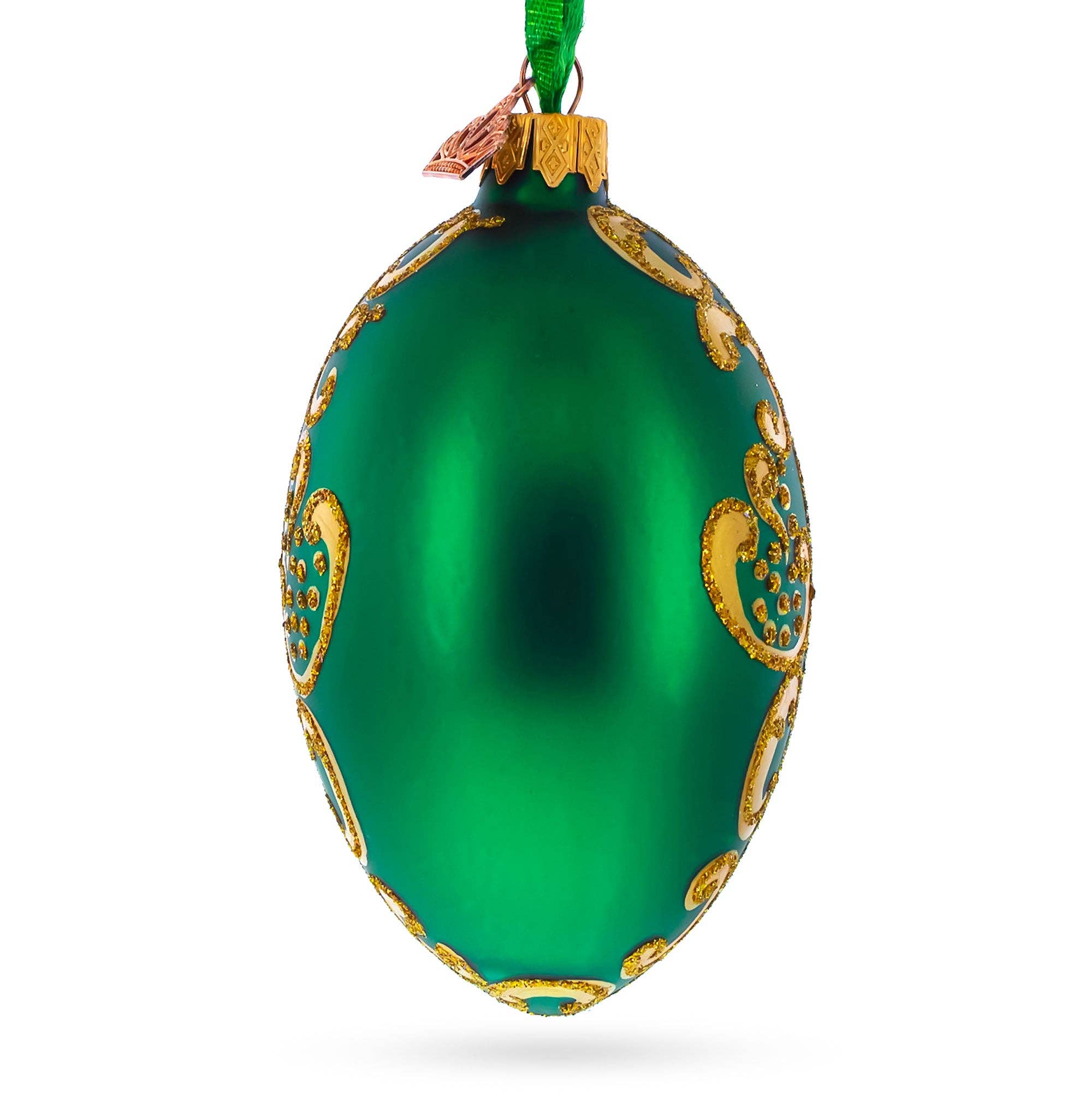 1902 Rocaille Kelch Glass Egg Ornament