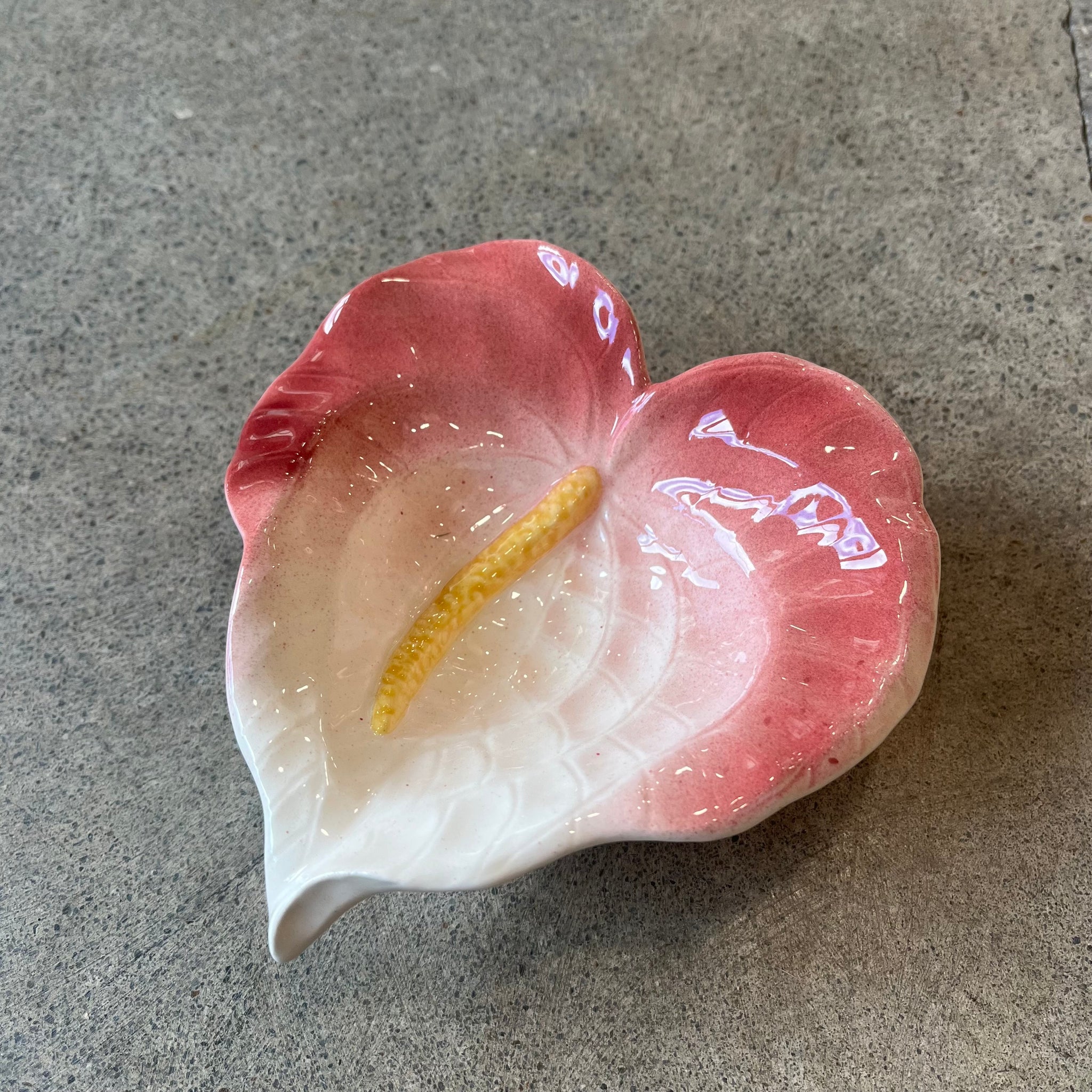 Anthurium Porcelain Flower Dish