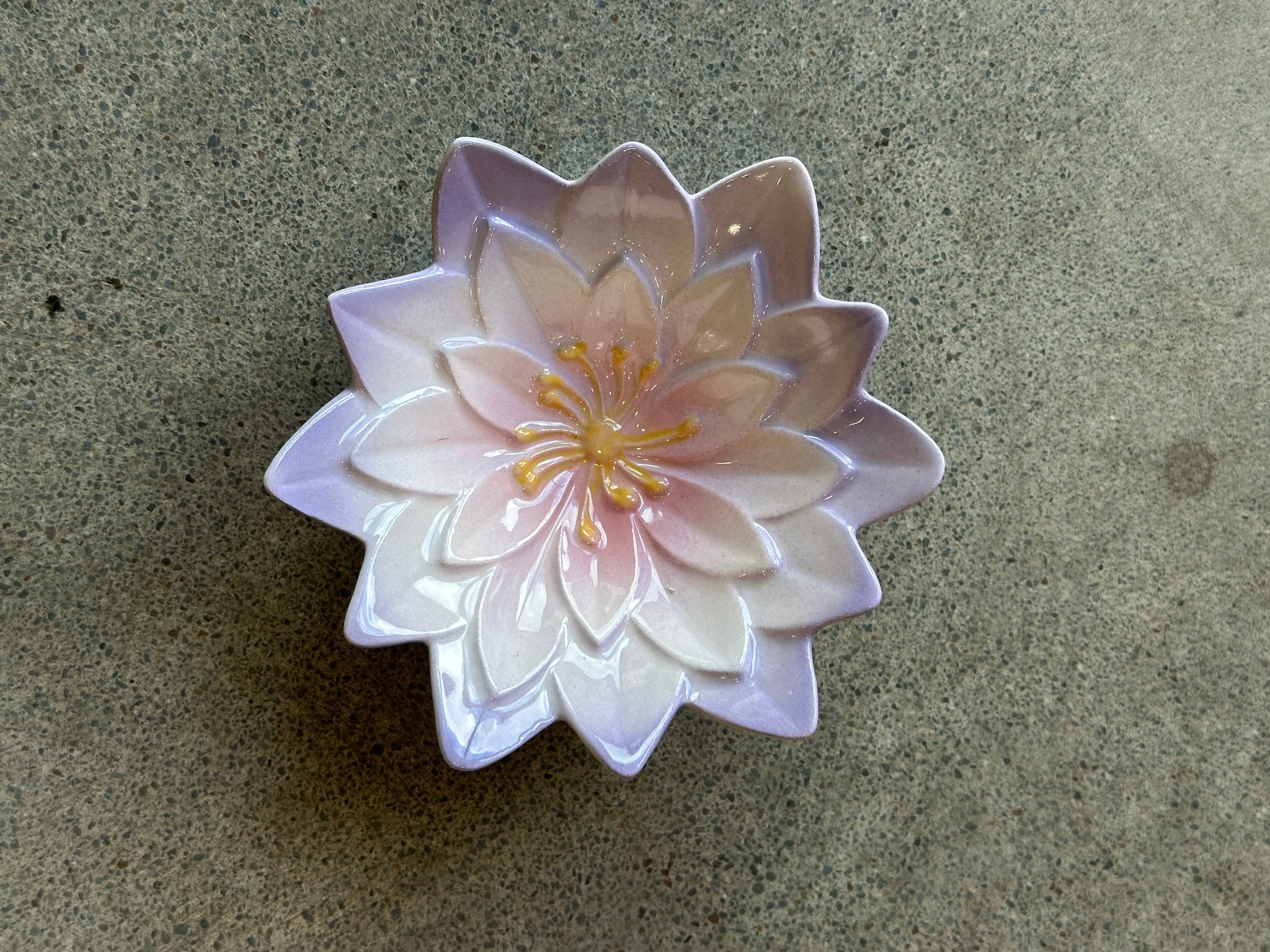 Lotus Porcelain Flower Dish