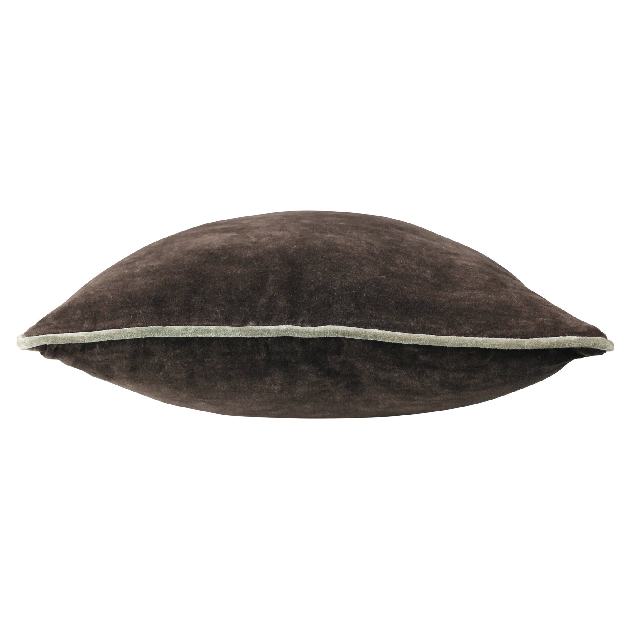 HomArt - Andover Velvet Pillow, Cedar Brown