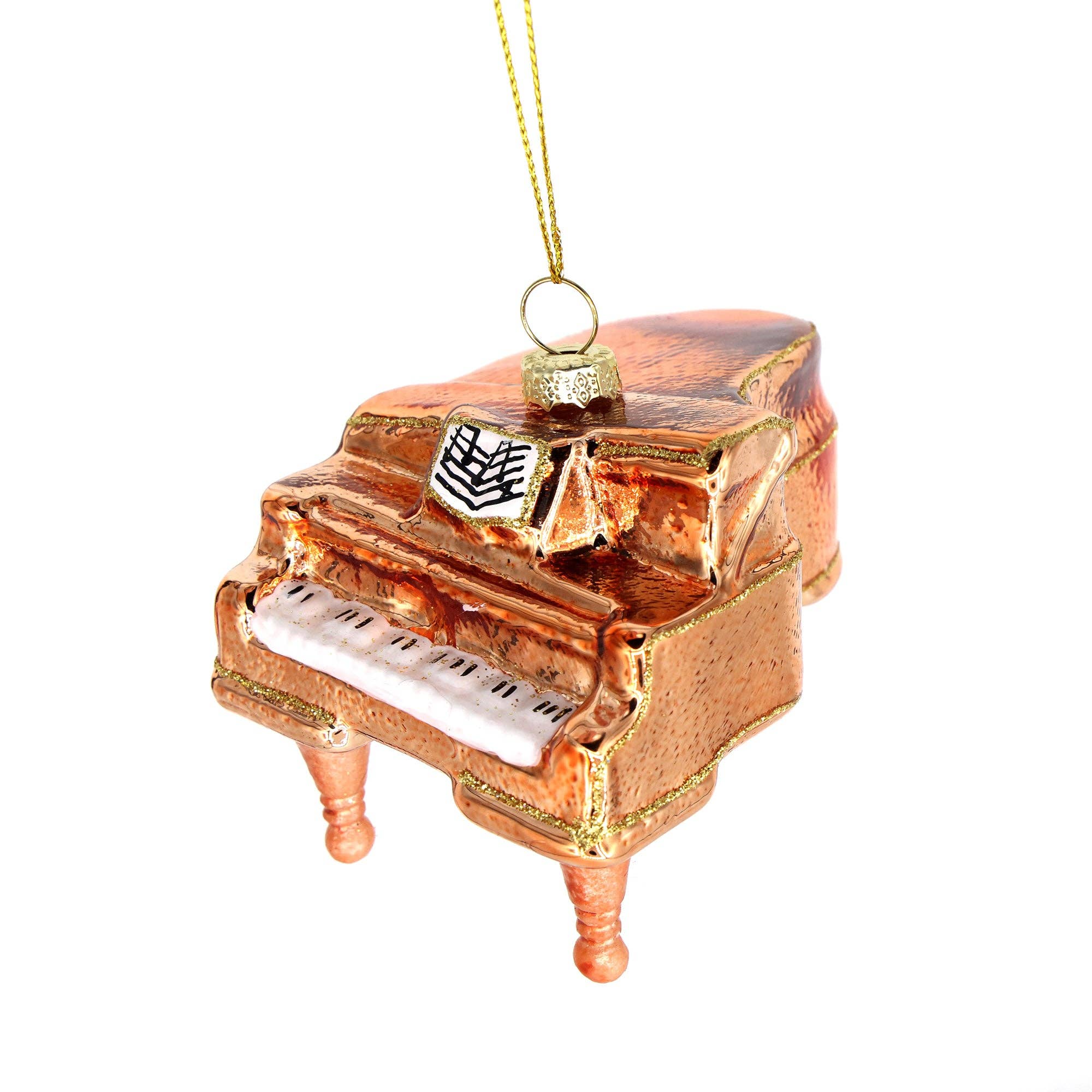 Grand Piano Glass Ornament