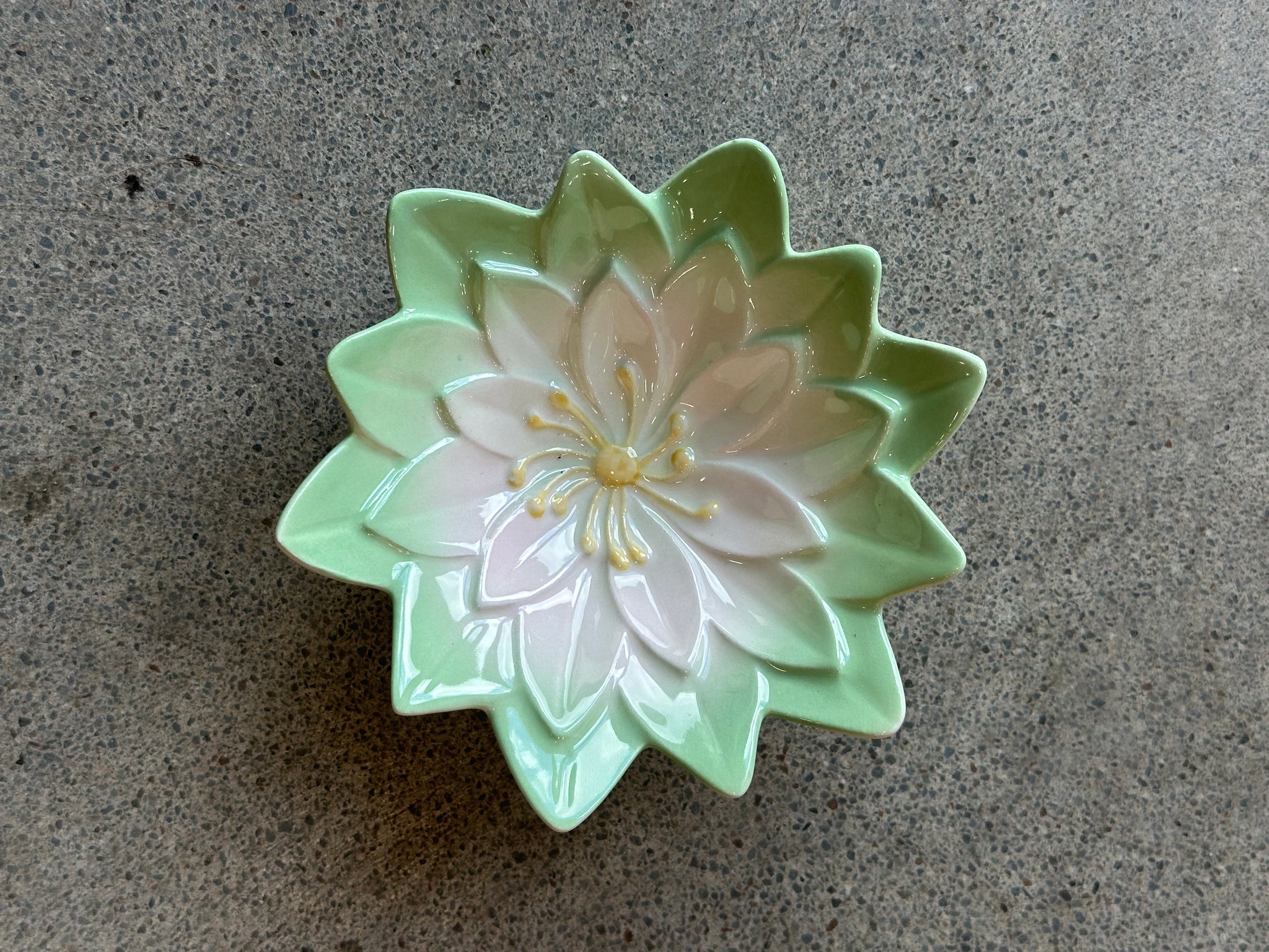 Lotus Porcelain Flower Dish