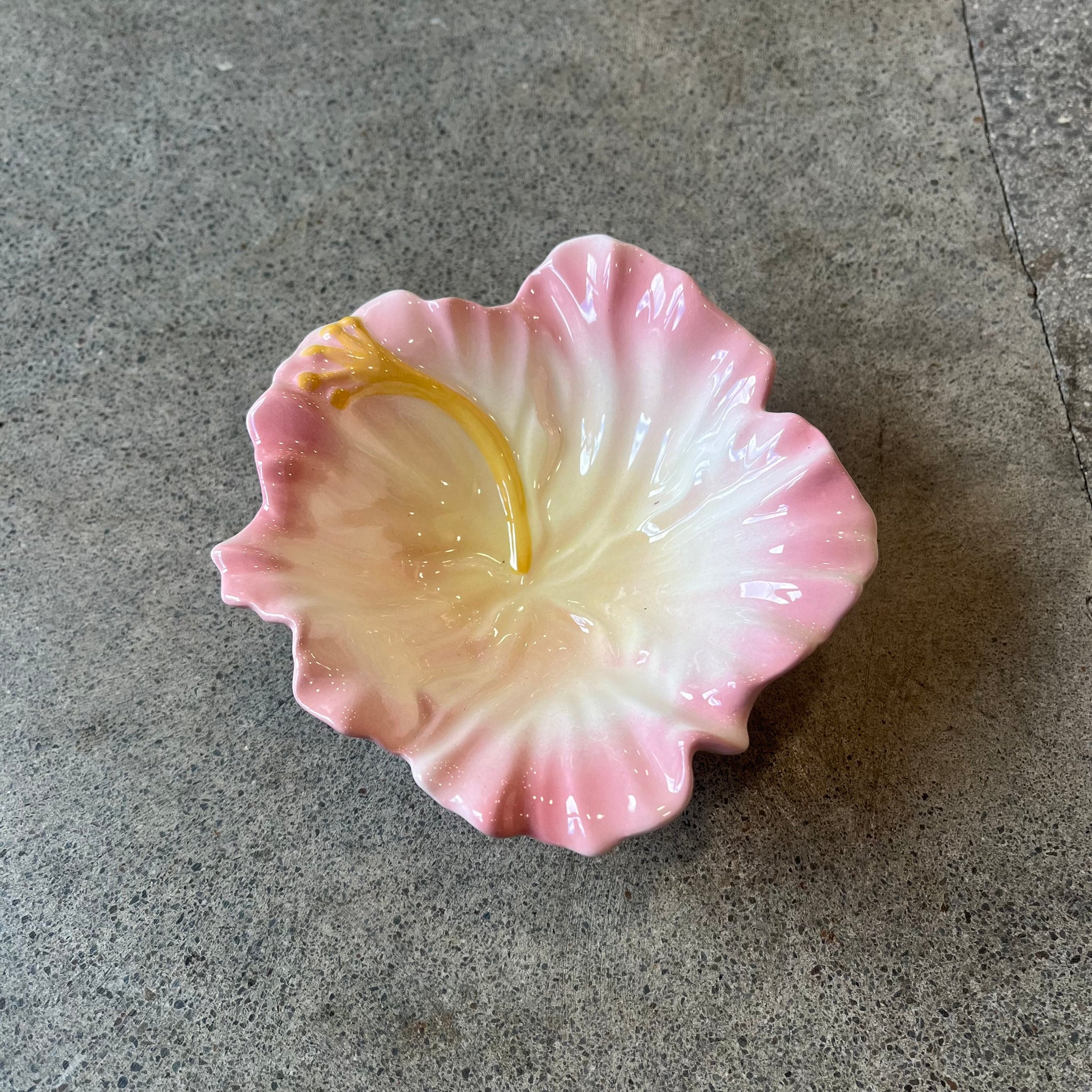 Hibiscus Porcelain Flower Dish