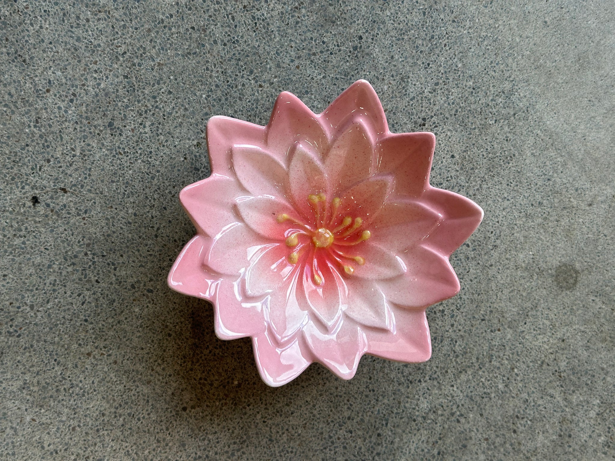 Lotus Porcelain Flower Dish