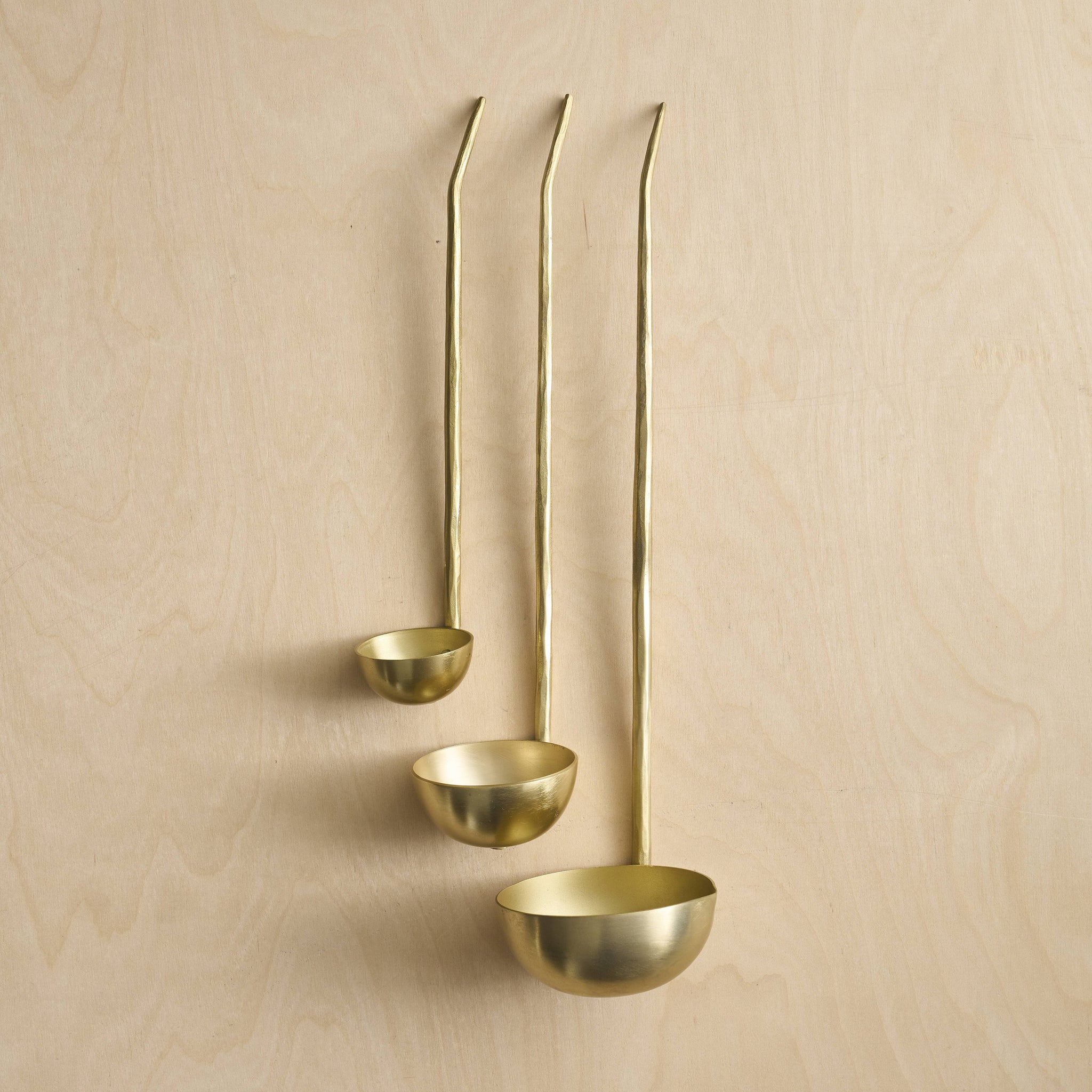 The Collective - Forge Brass Ladles Assorted - Set of 3