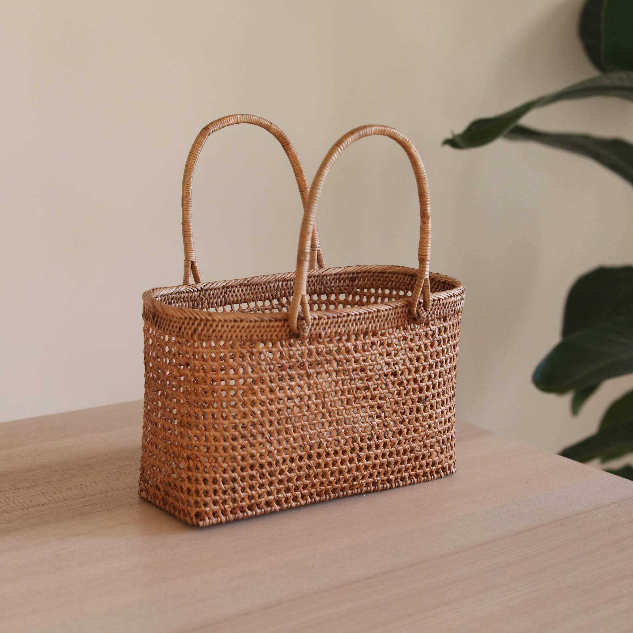 Bali Rattan Woven Handbag