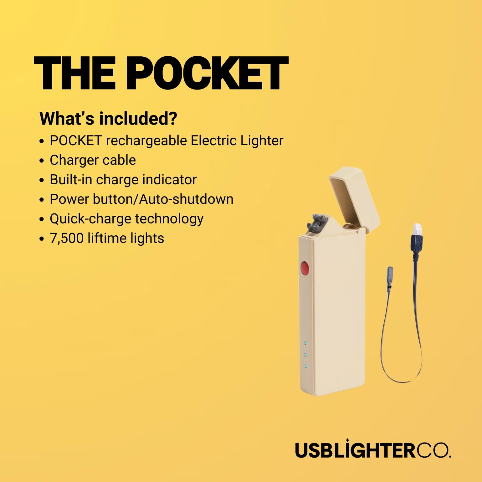 Pocket Lighter (USB Rechargable)