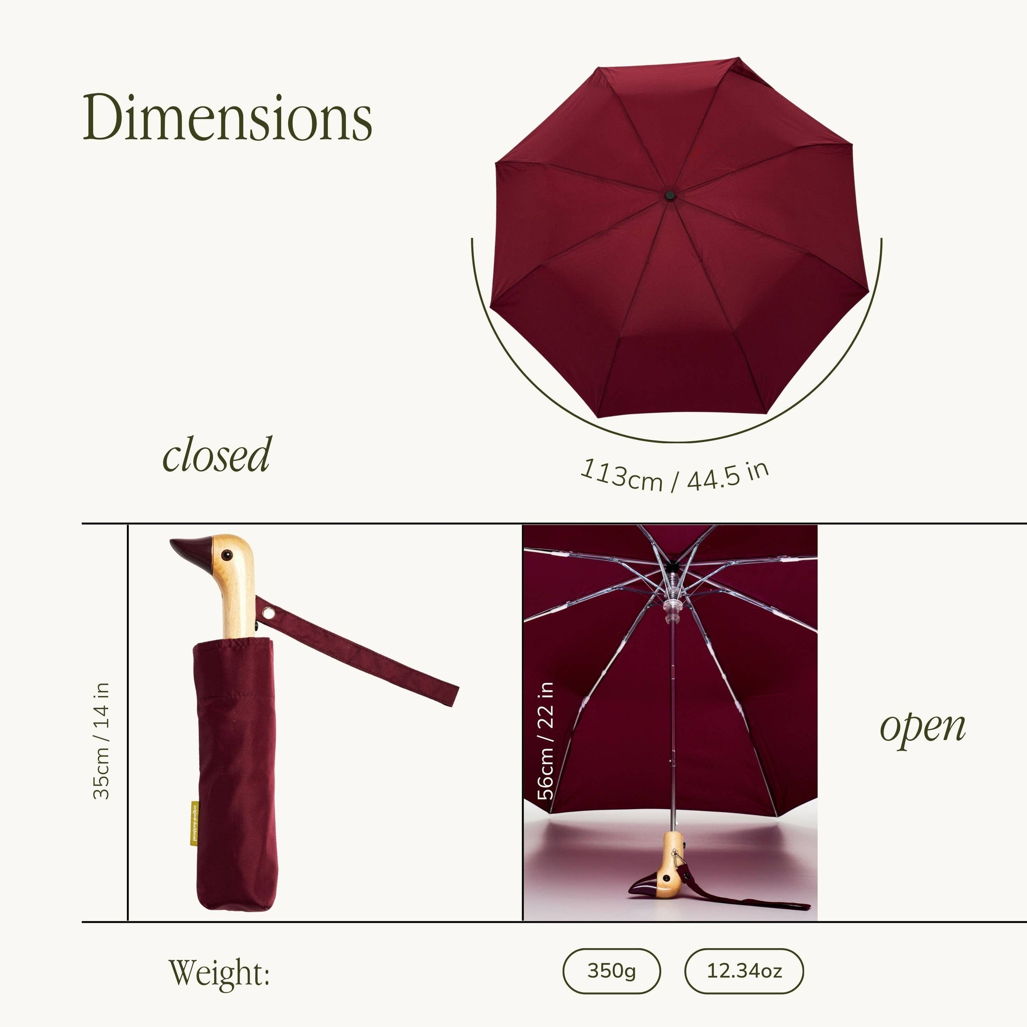 Cherry - Eco-Friendly Original Duckhead Umbrella