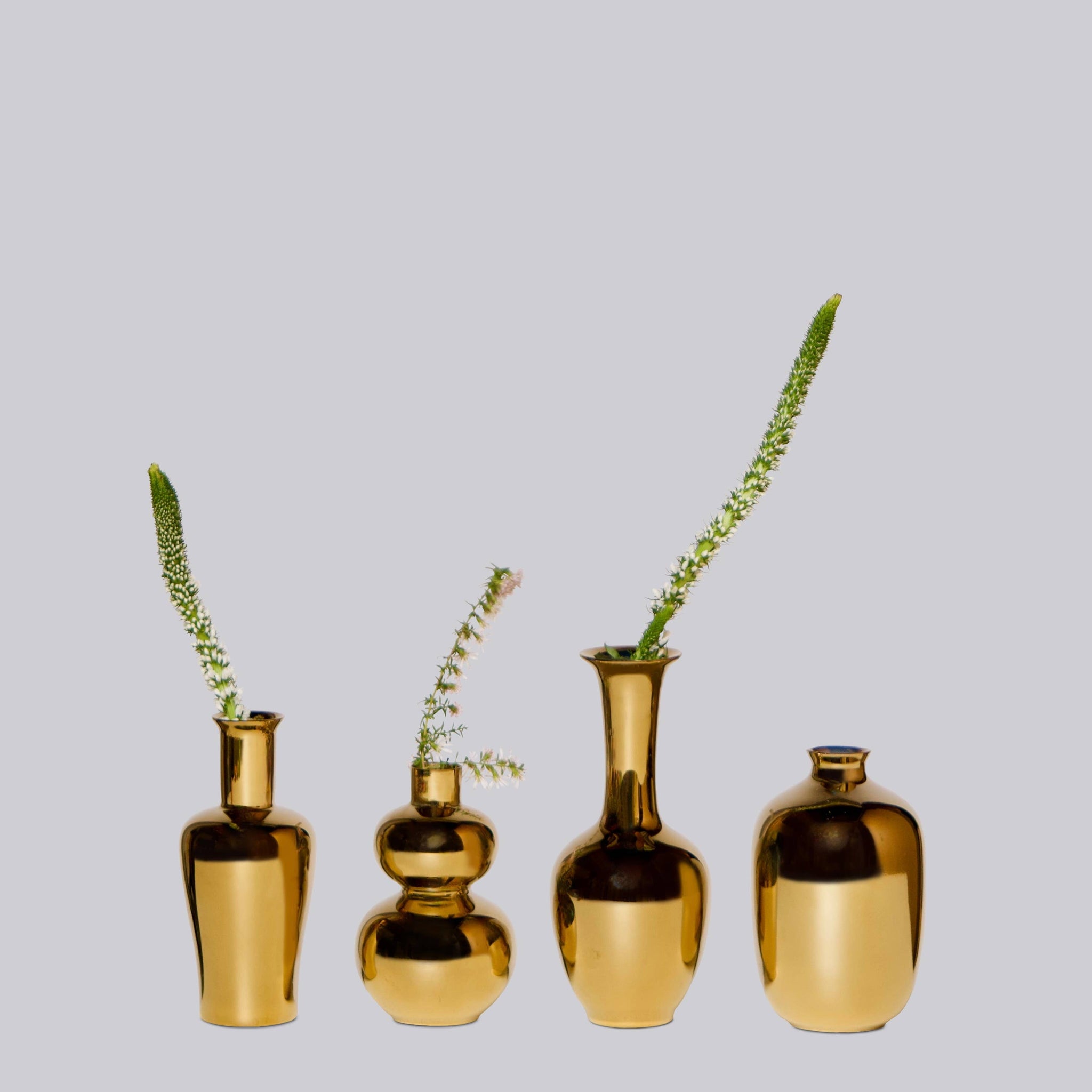 Middle Kingdom - Metallic Gold Porcelain Mini Vase: MV5