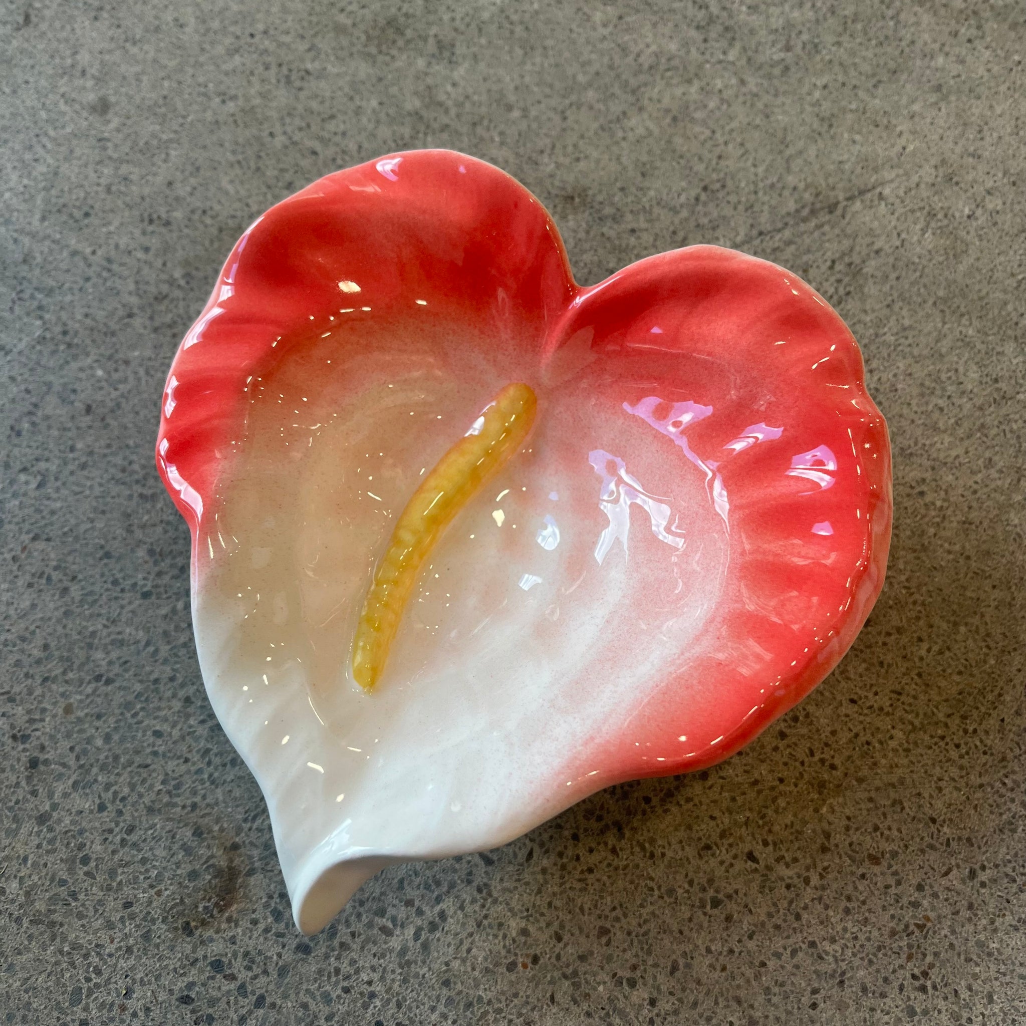 Anthurium Porcelain Flower Dish