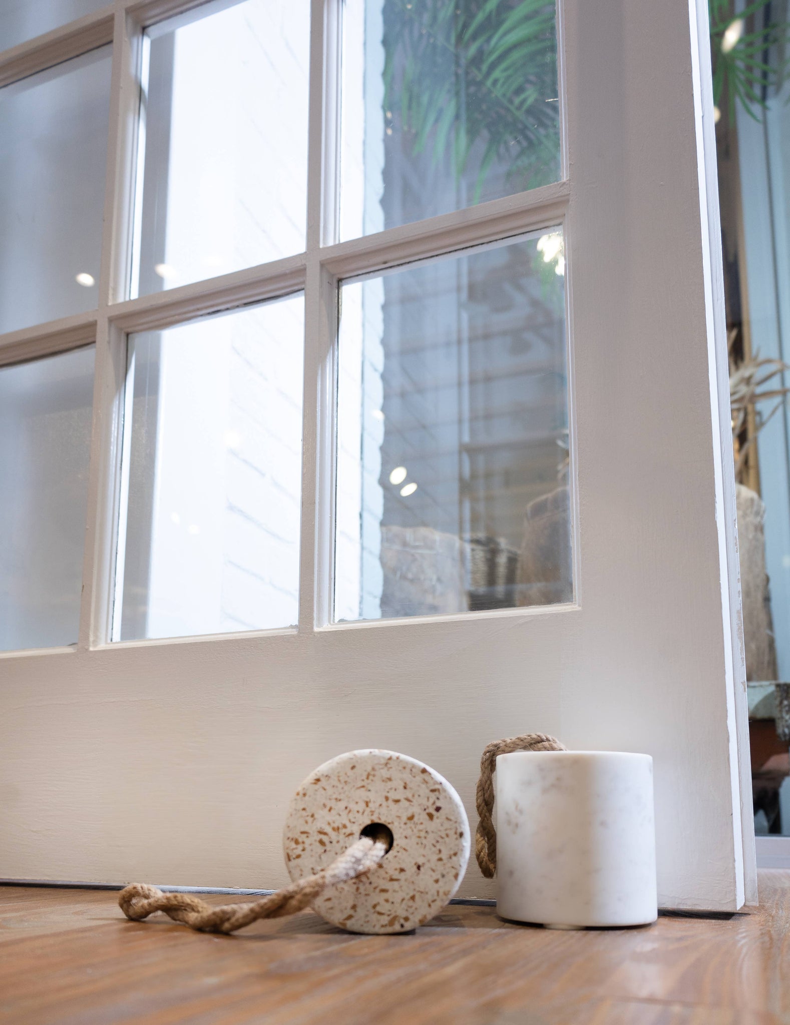 White Marble Door Stopper