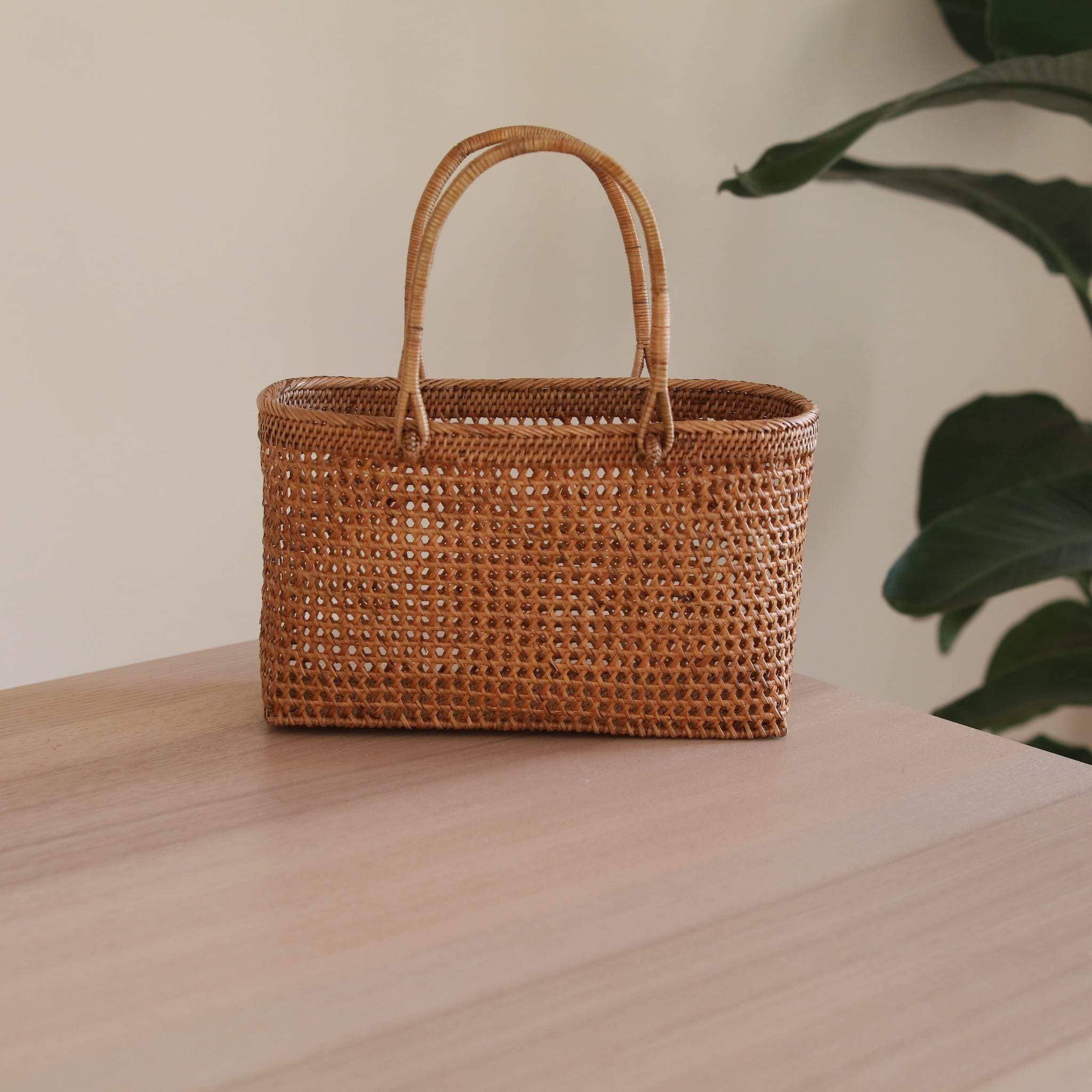 Bali Rattan Woven Handbag