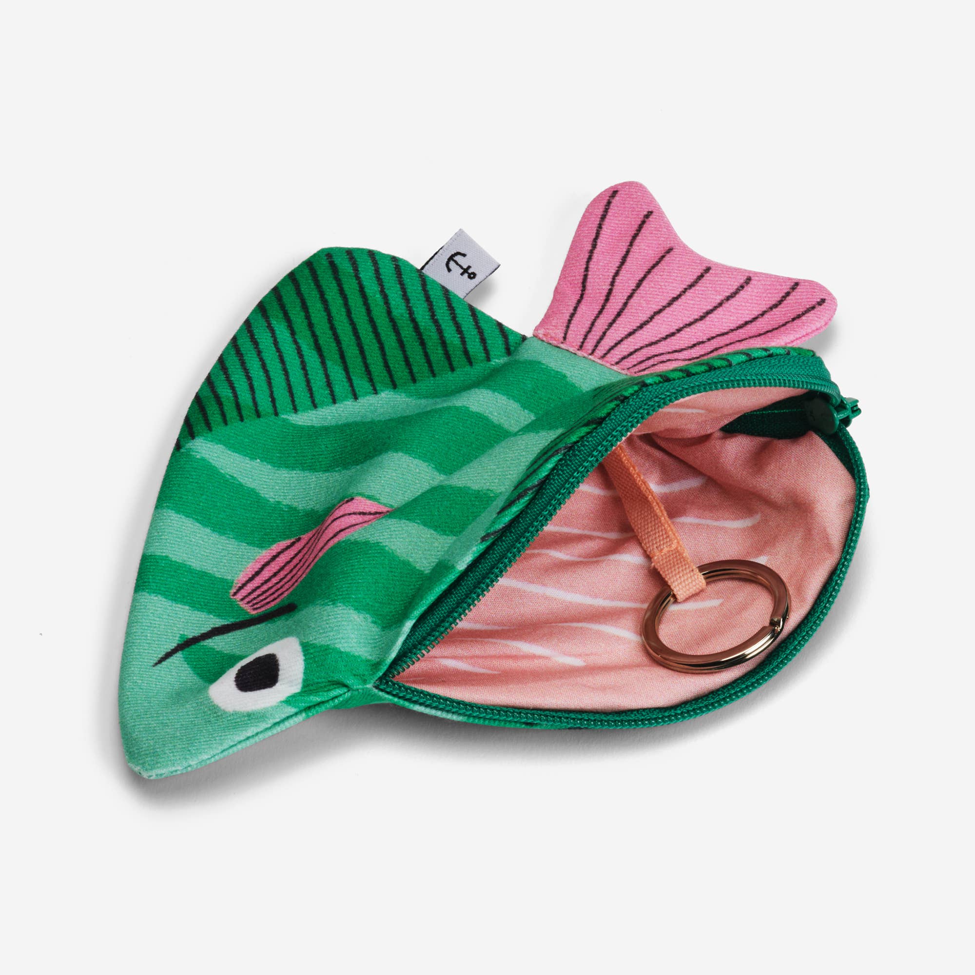 Moonyfish (green) purse or keychain