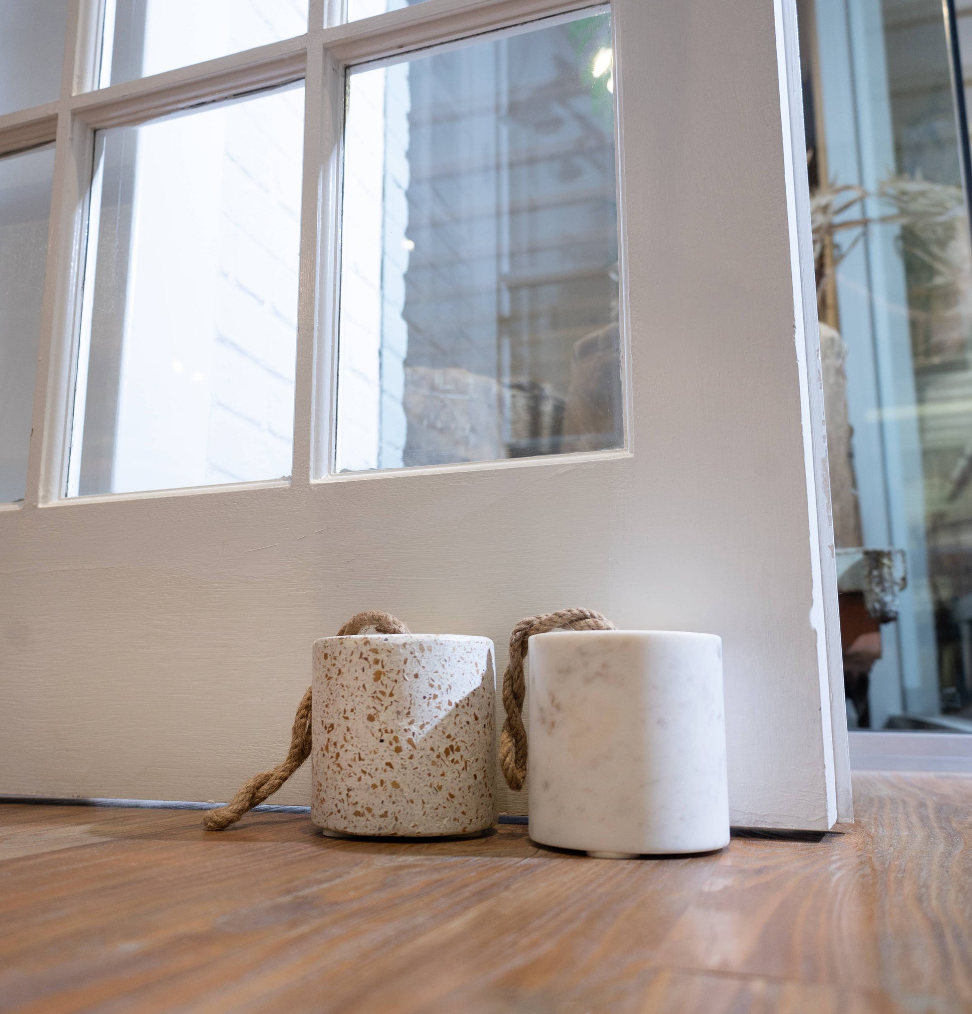 White Marble Door Stopper