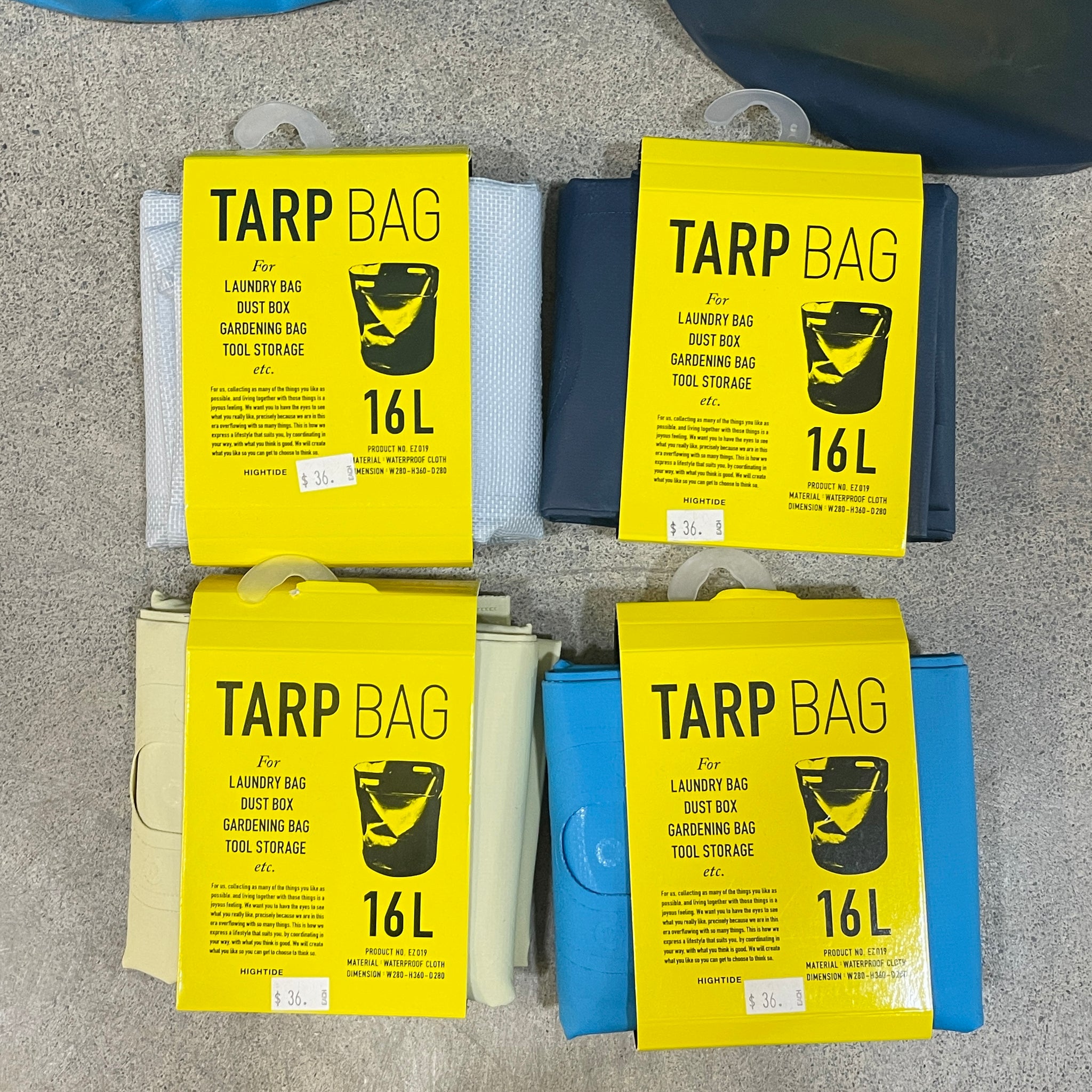 Tarp Handle Baskets