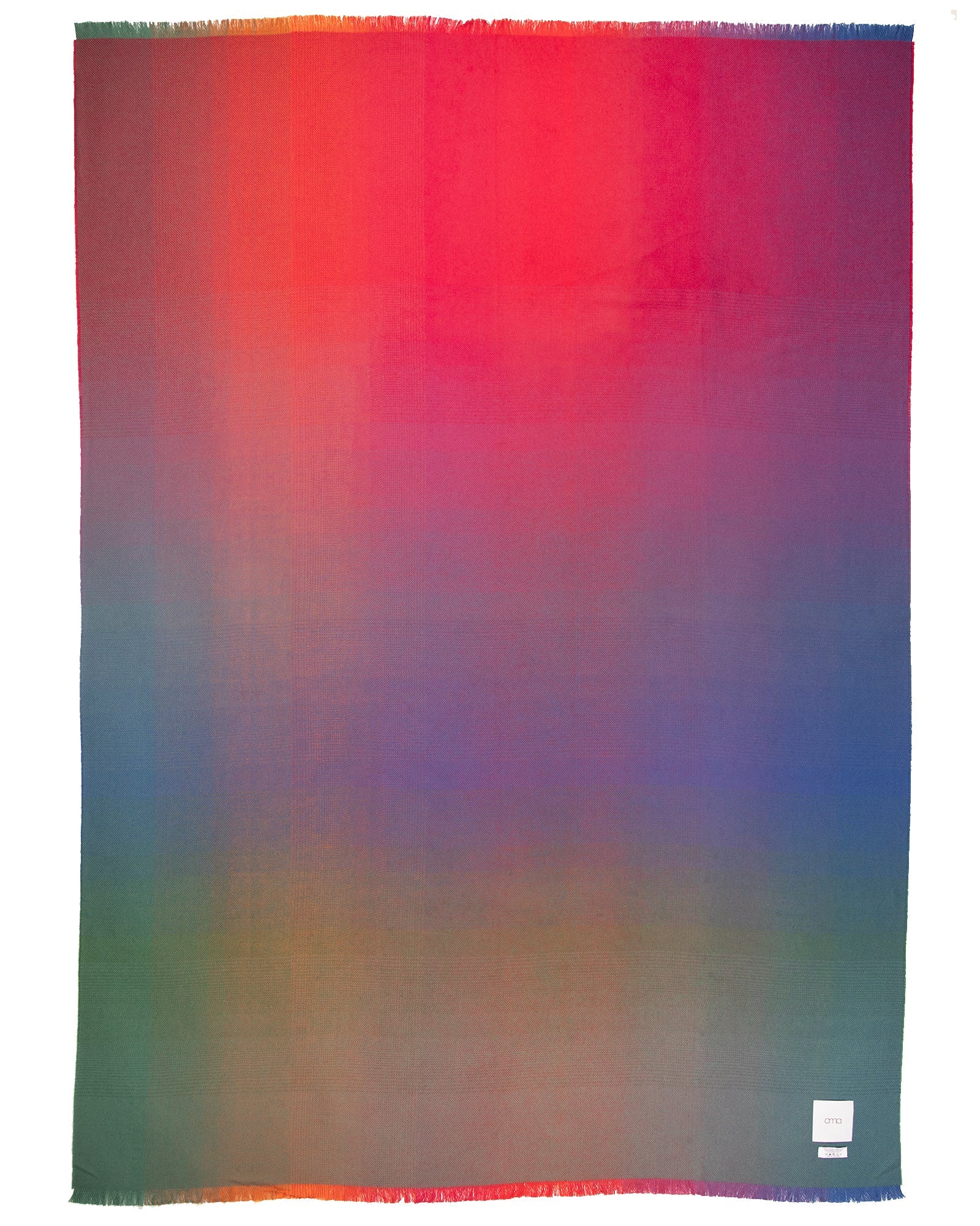 Rainbow Spectrum Merino Wool Throw