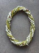 4 Strand Twist (white/green)