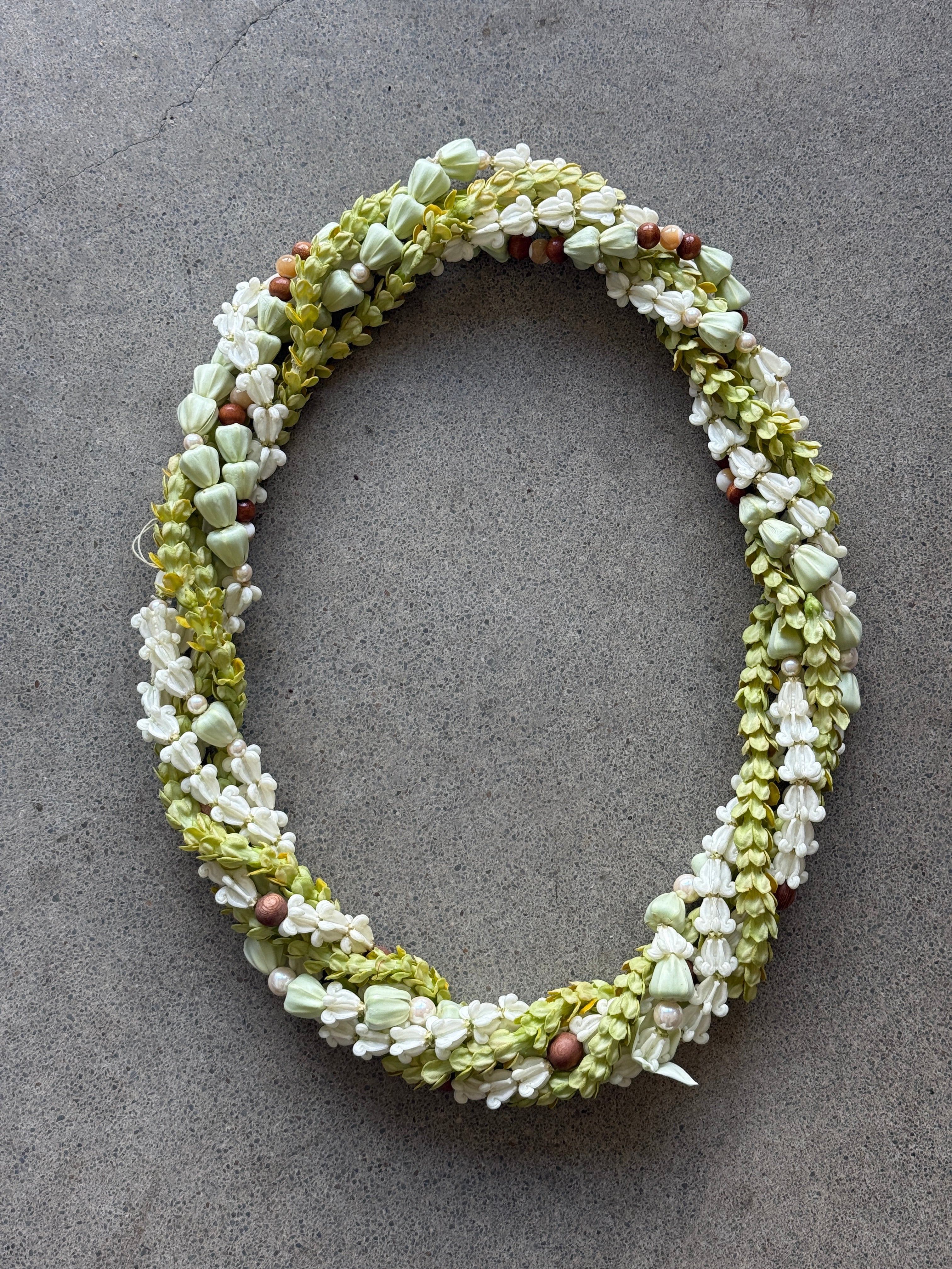 4 Strand Twist (white/green)