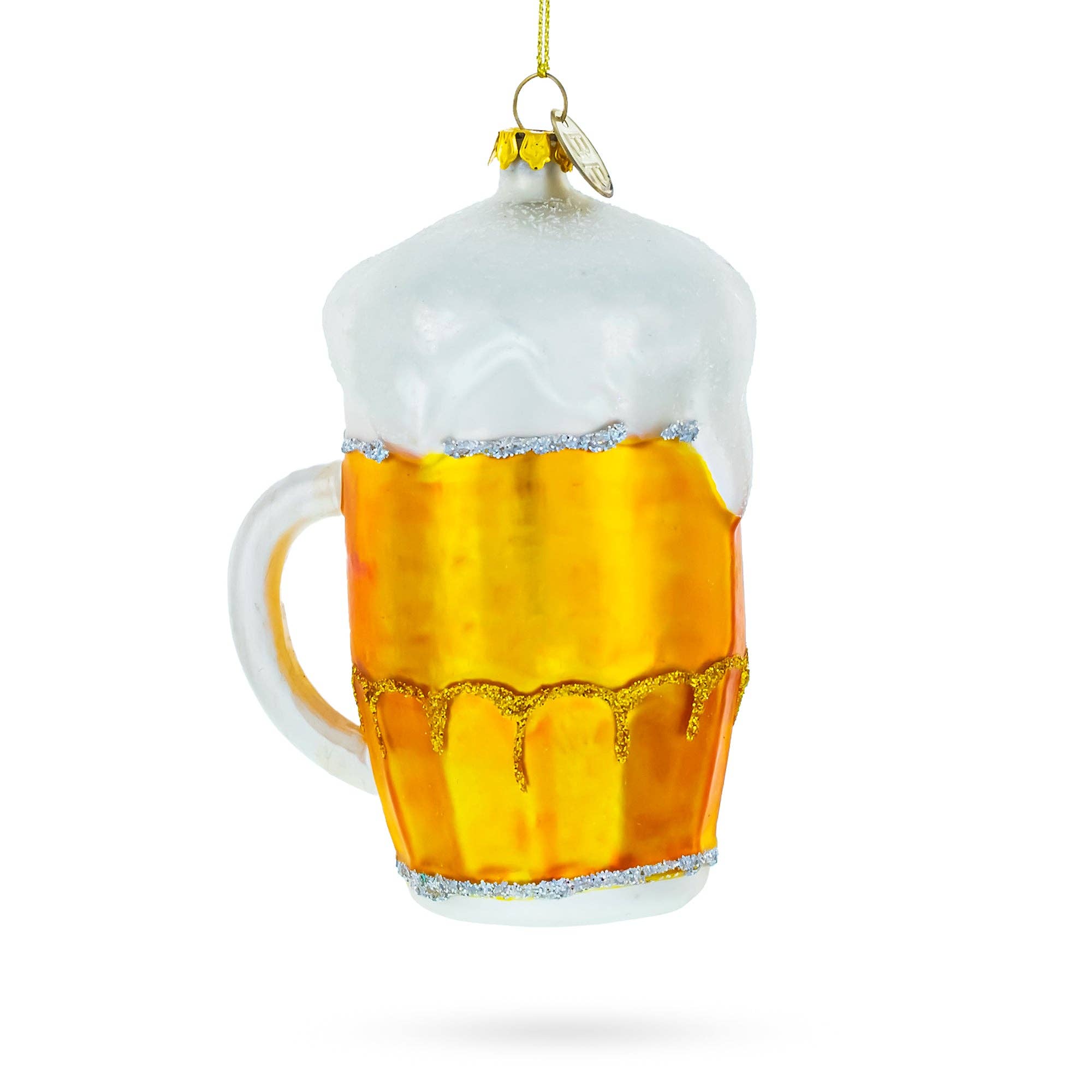 Frothy Beer Mug Glass Ornament