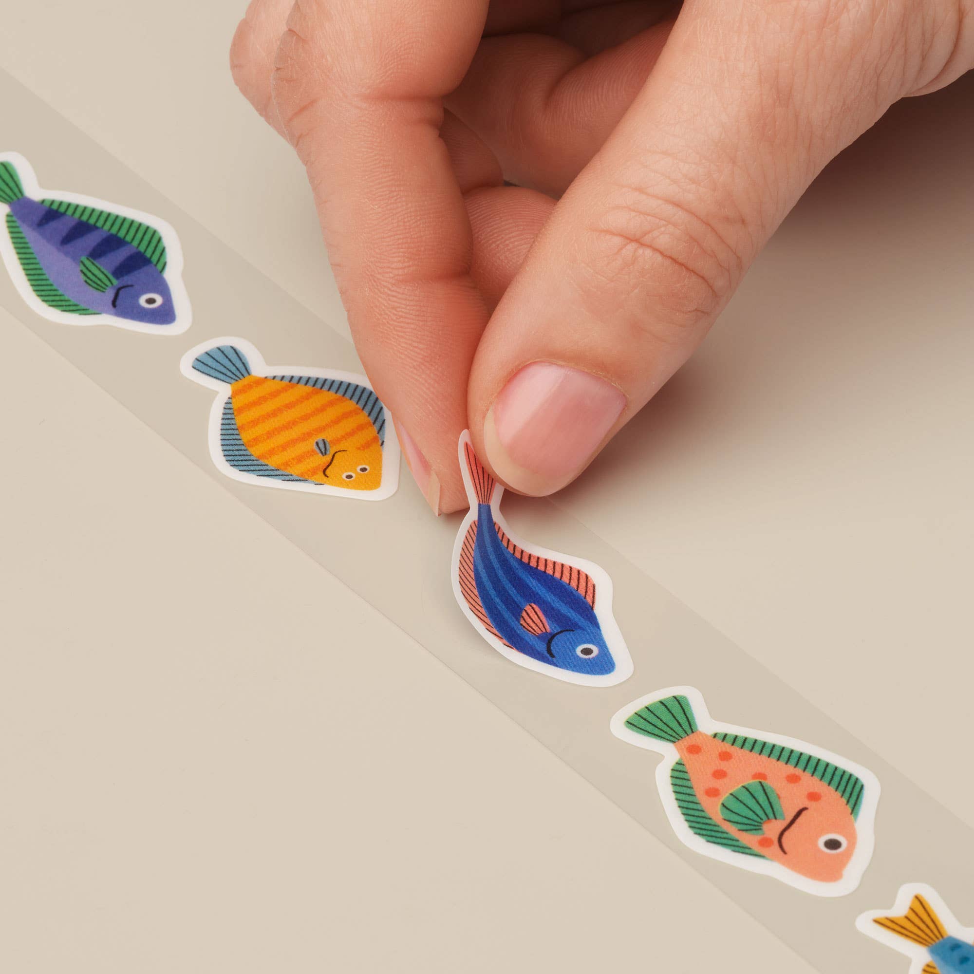 North Sea Fish Washi Tape Stickers