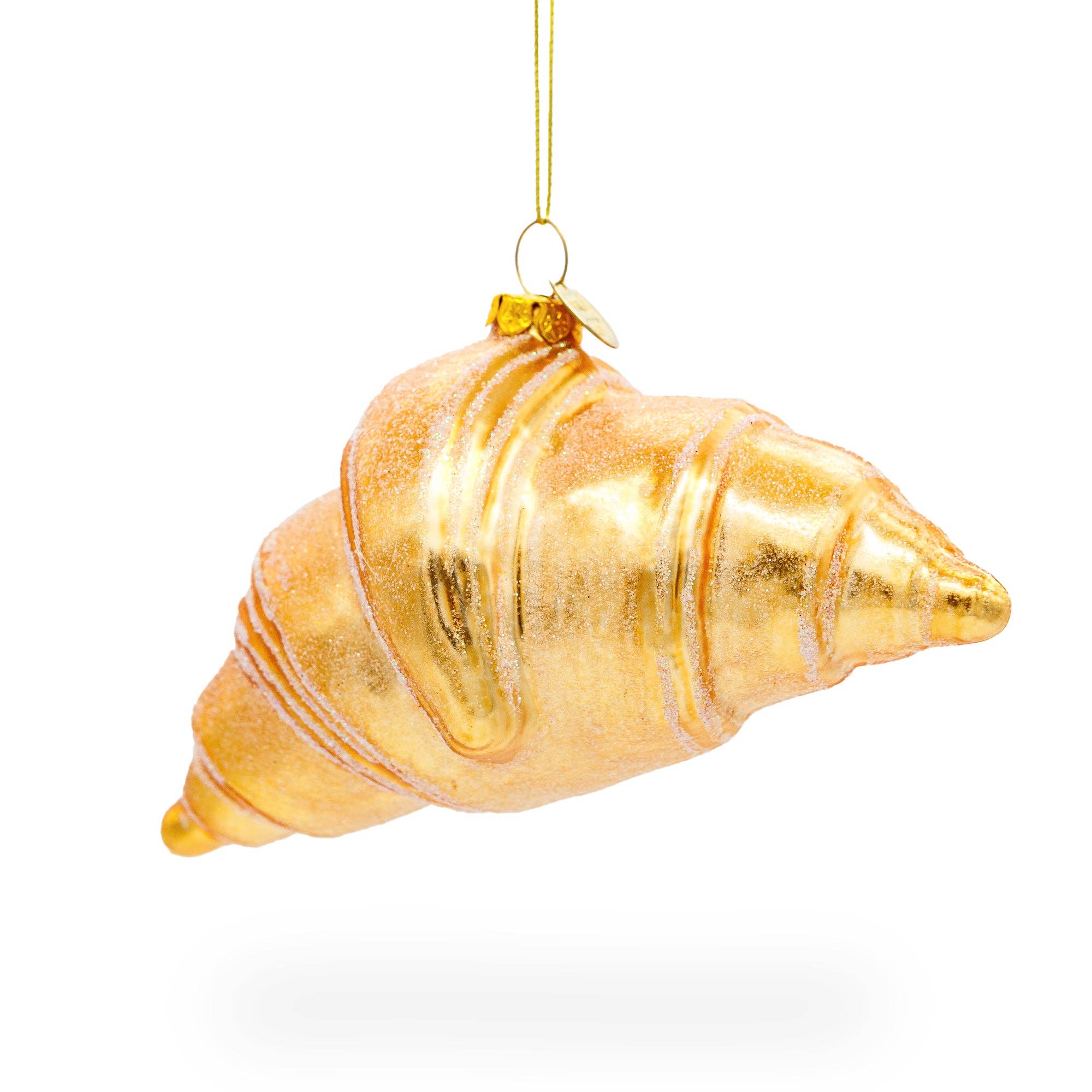 Flaky Butter Croissant Glass Ornament