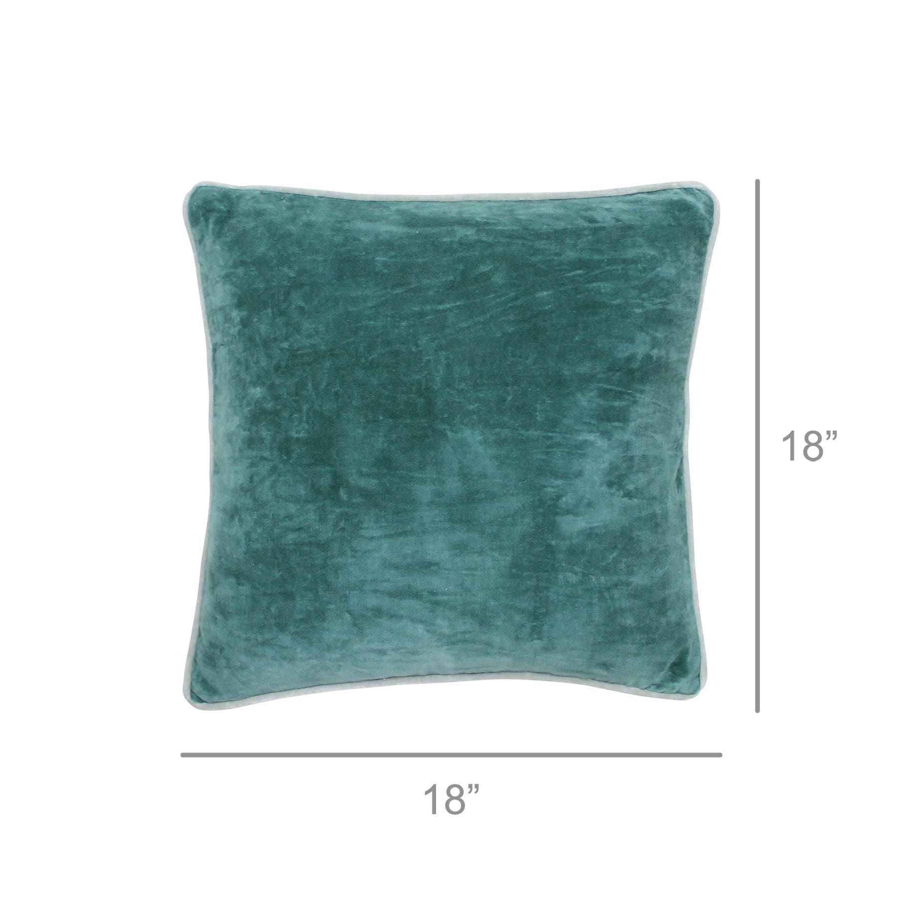 HomArt - Andover Velvet Pillow, Arabian Green