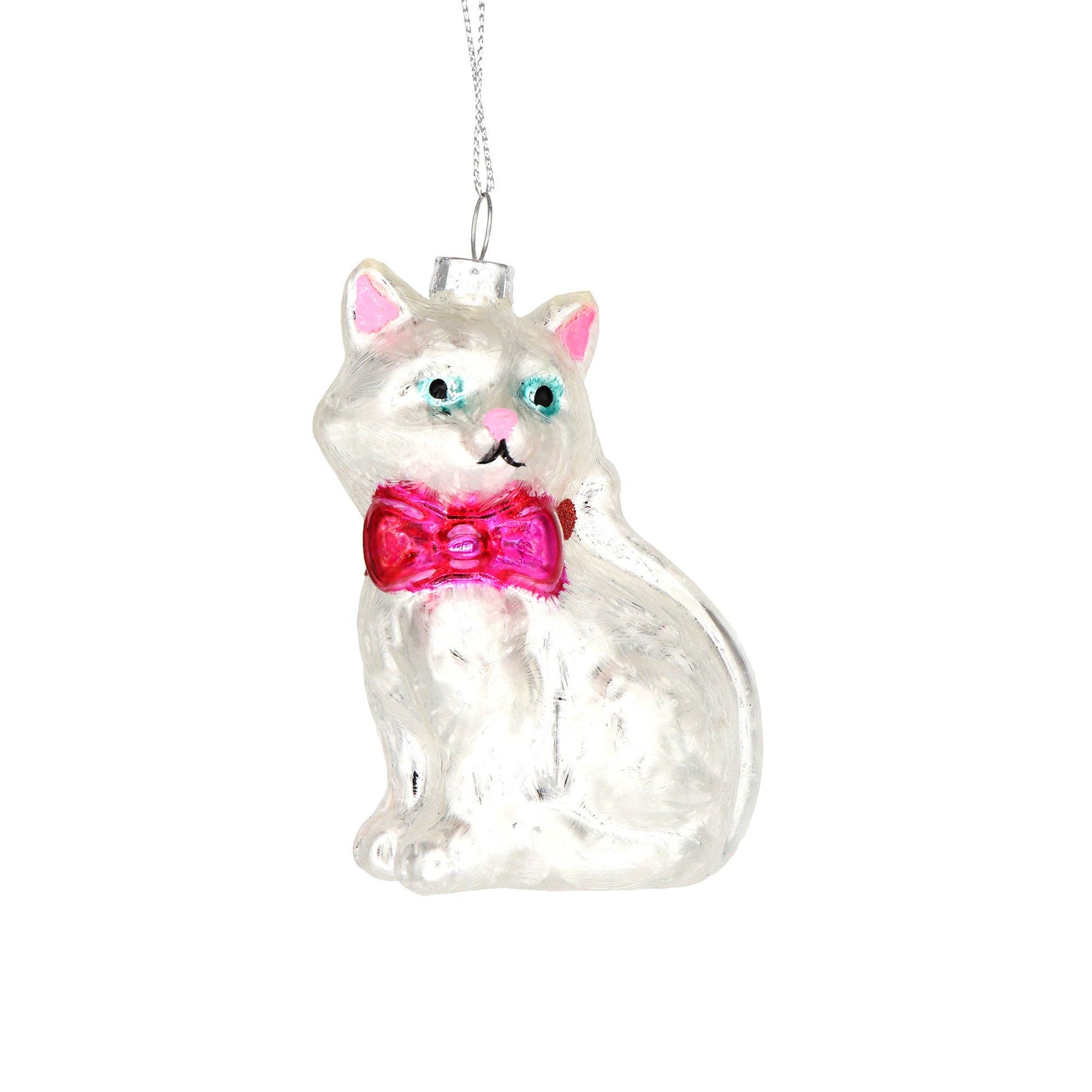 Cat Glass Ornament