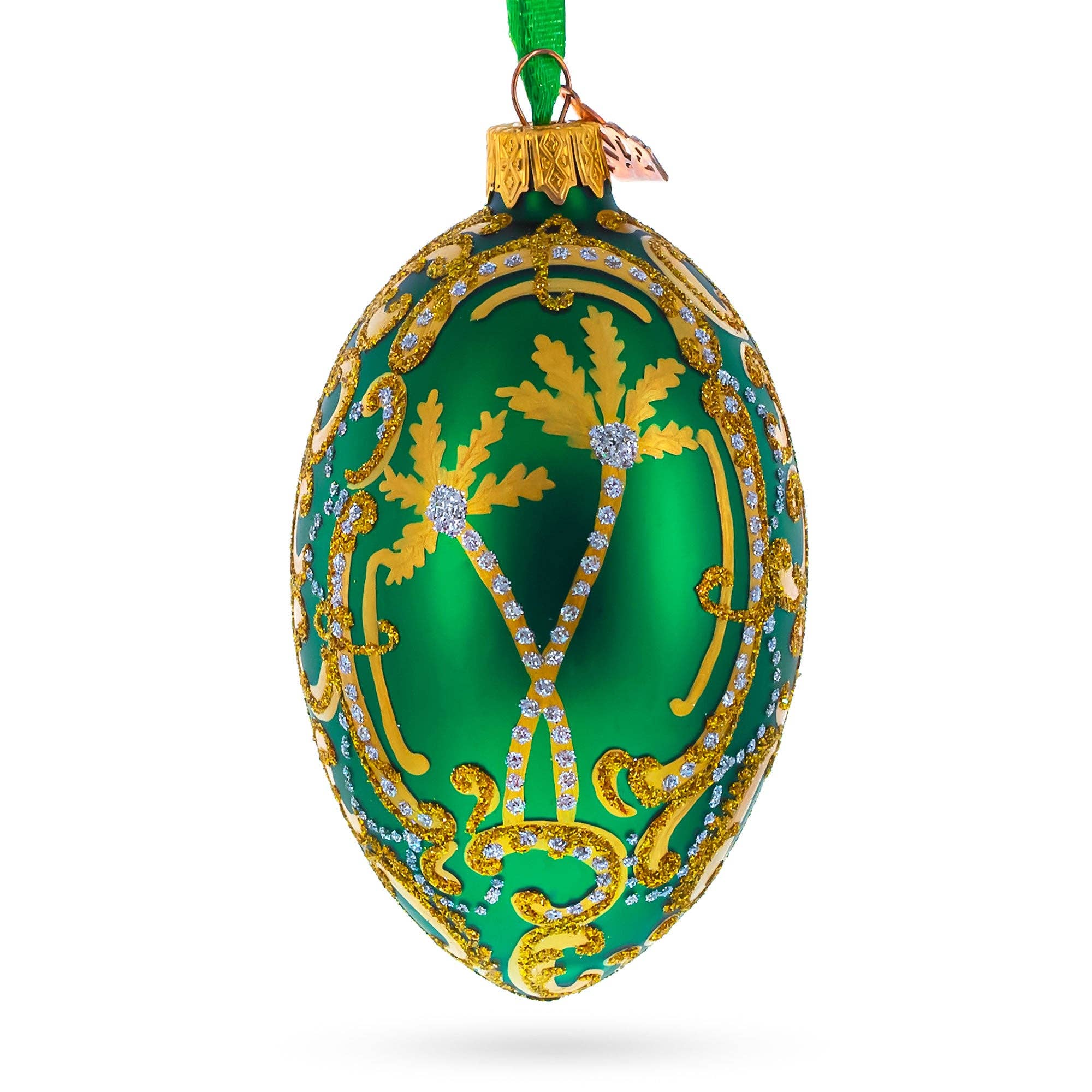 1902 Rocaille Kelch Glass Egg Ornament