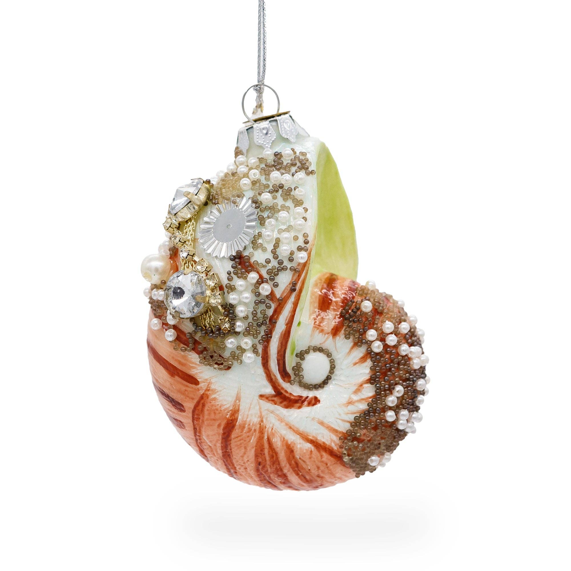 Fantastic Conch Sea Snail Shell Glass Ornament