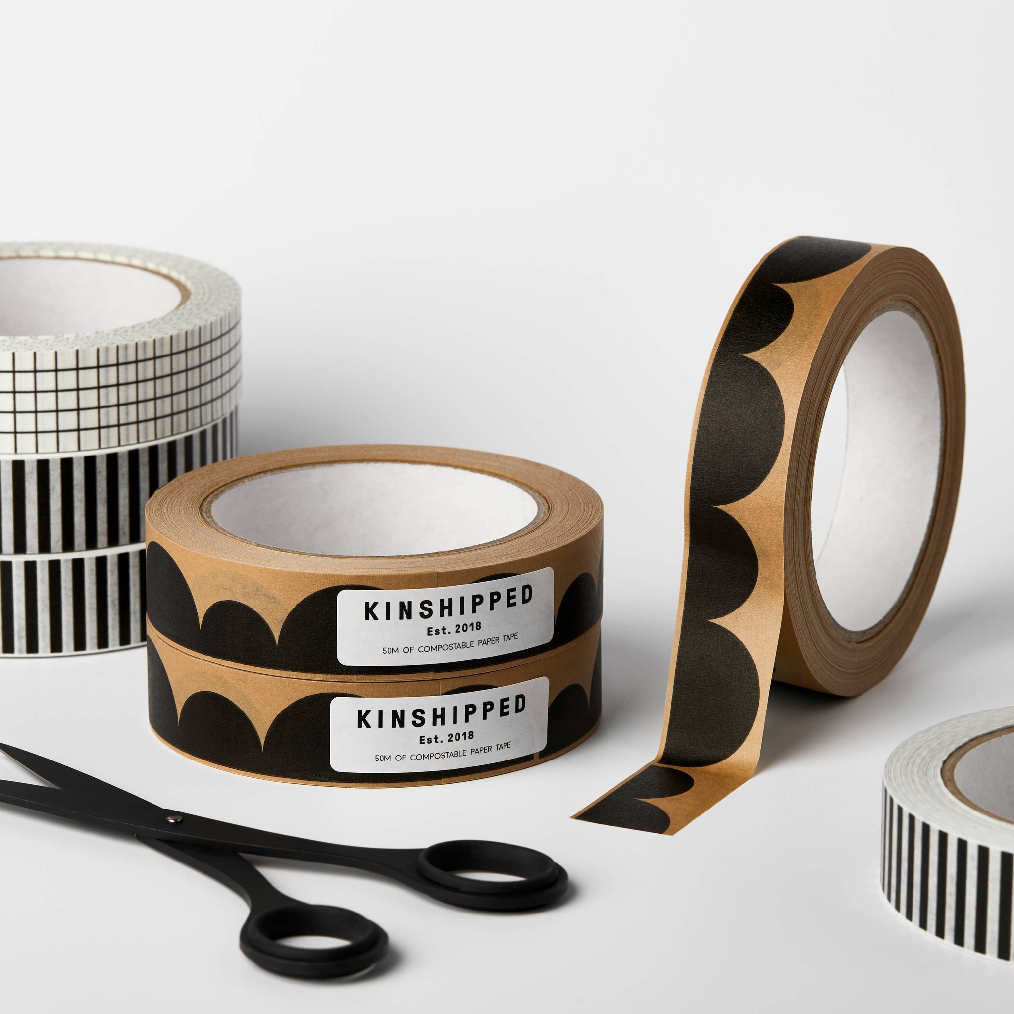 Kinshipped - PAPER TAPE - SCALLOP/STRIPES/SHAPES