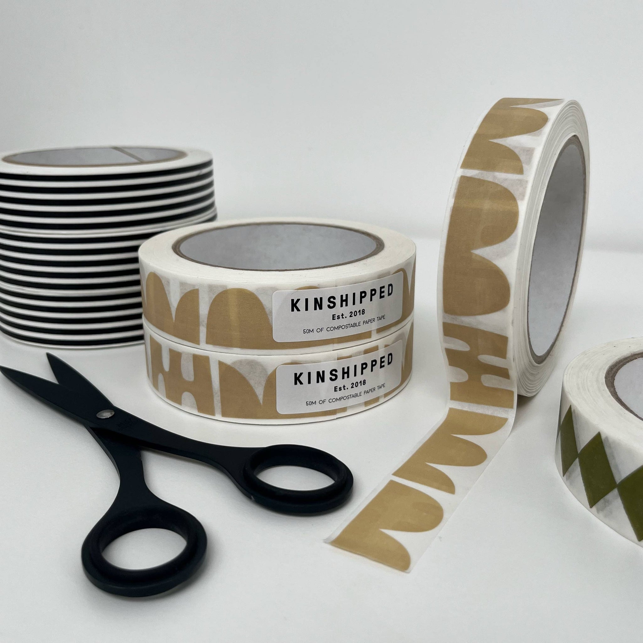 Kinshipped - PAPER TAPE - TAUPE SHAPES