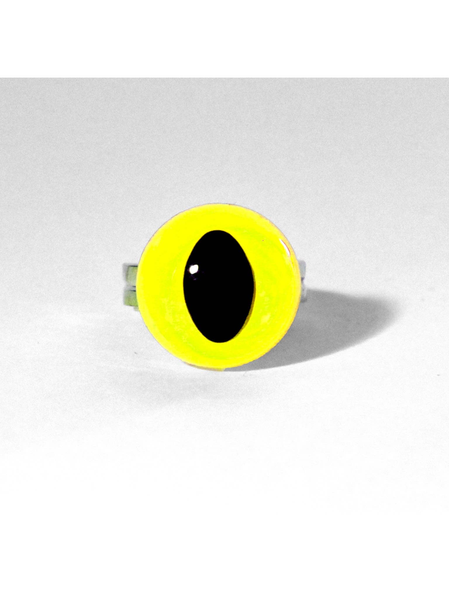 Neon Yellow Eye Ring