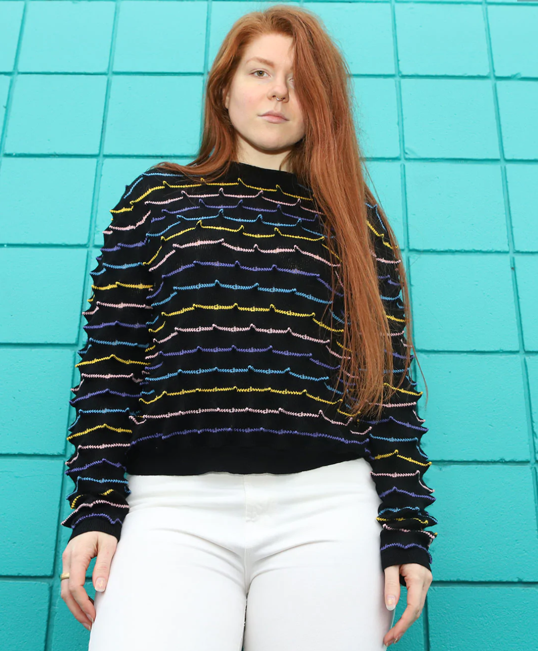 Spiky Stripy Sweater