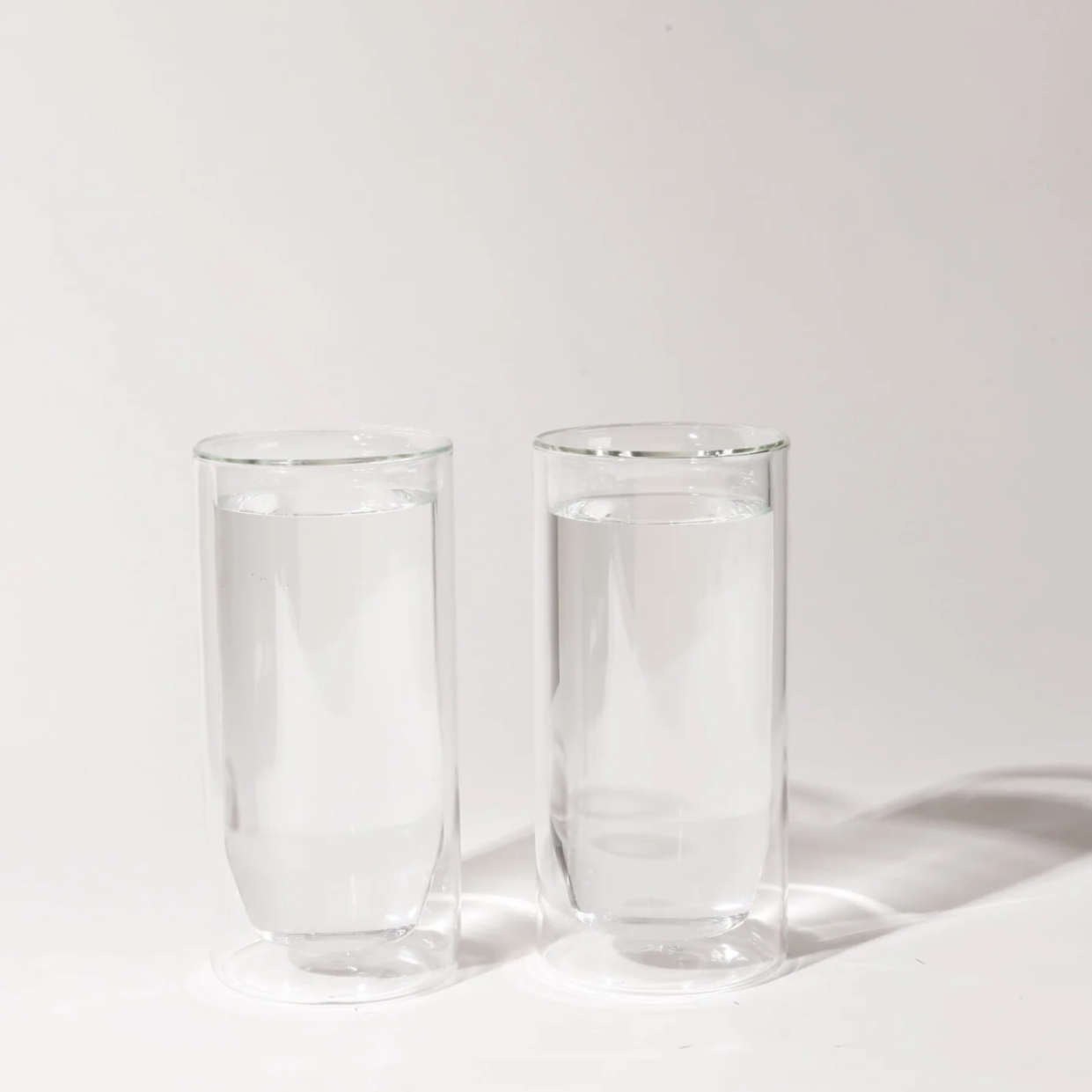 Double-Wall Clear Glass - Set of Two