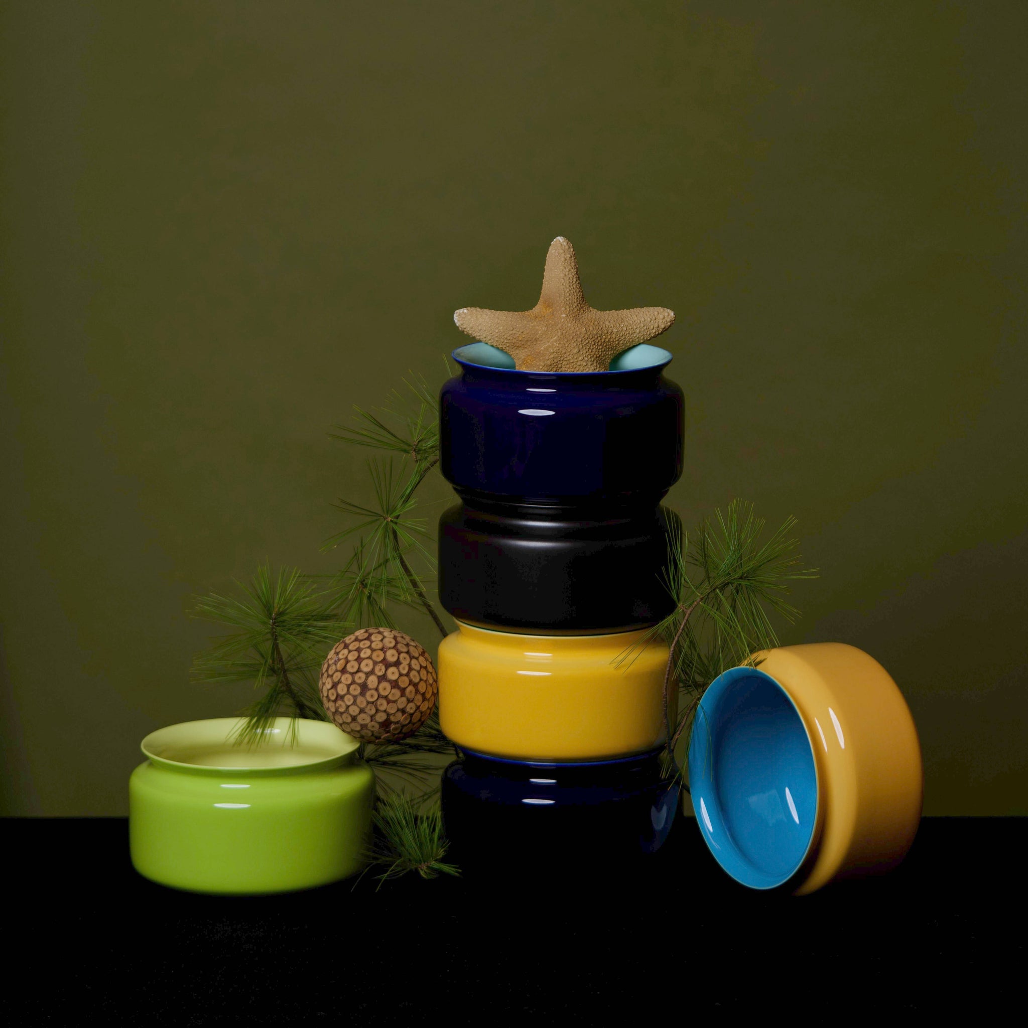 Middle Kingdom - Persimmon Glossy Porcelain Vase