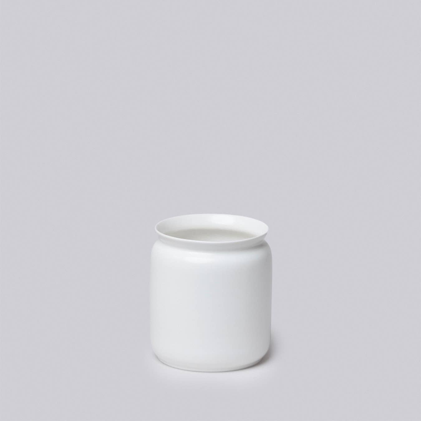 Middle Kingdom - Small Semi-Matte White Porcelain Vases