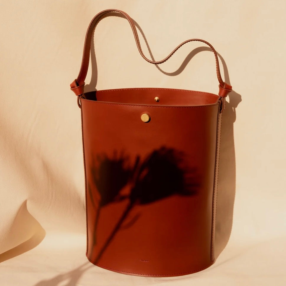 Hilma Large Leather Bucket Bag